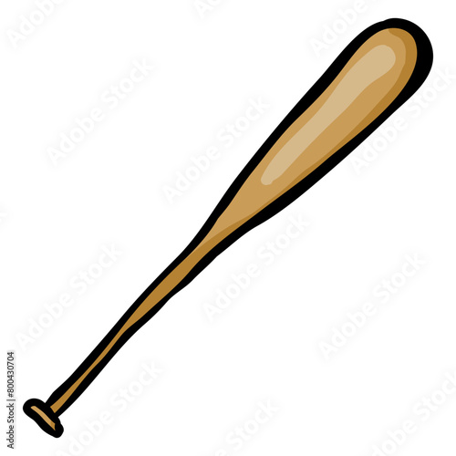 Baseball Bat - Hand Drawn Doodle Icon