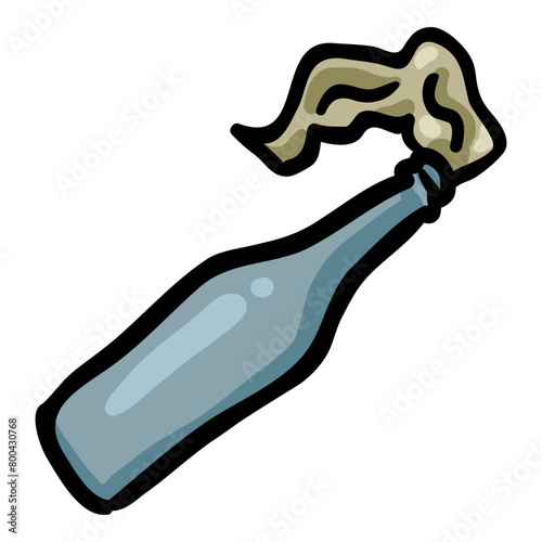 Molotov Cocktail - Hand Drawn Doodle Icon