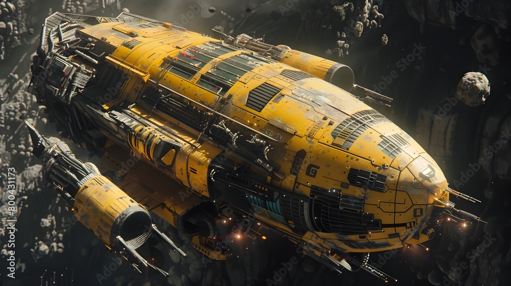 Epic Futuristic Spacecraft with Intricate Machinery and Advanced Technology Epic Futuristic Spacecraft with Intricate Machinery and Advanced Technology