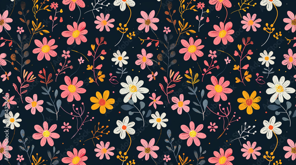 daisy flowers vector background. daisy flowers vector background.