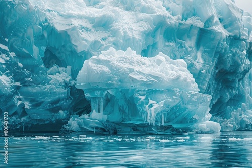 a closeup view of iceberg in polar regions © Aqsa