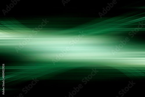 green abstract motion effect laser background, green motion light trails over black background. Abstract speed effect. Rays of light moving fast over dark background