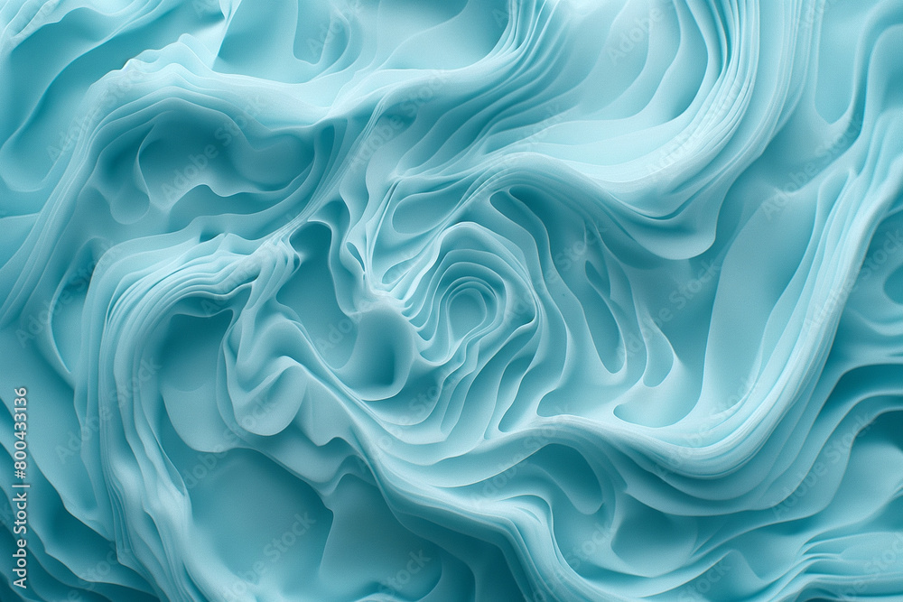 Fototapeta premium Aqua Marine Paper Waves Texture