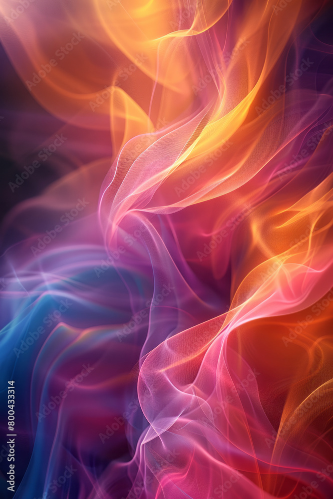 Fototapeta premium An abstract design featuring waves of color that pulse and flow like visual soundwaves,