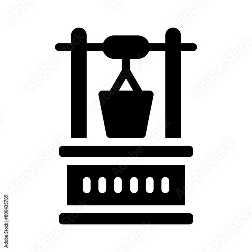 well glyph icon