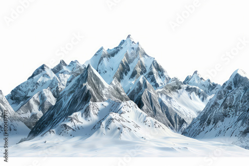 Snowy mountains, rocks and peaks © Kitta