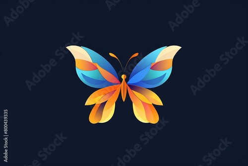 A logo that includes a vibrant butterfly, representing transformation and beauty
