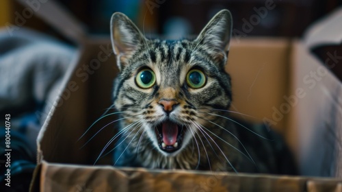 A Cat's Surprised Expression © MP Studio