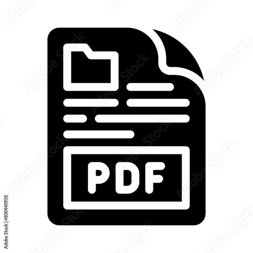 pdf glyph icon