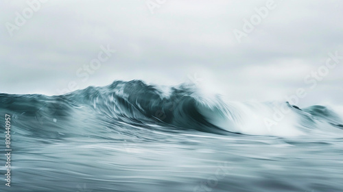 A miniature wave with subtle movement and a sense of tranquility, beautifully isolated.
