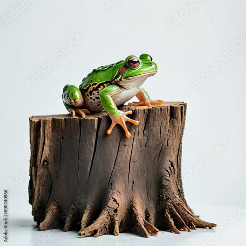 frog on a branch photo