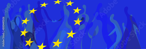 europa wahlen europawahl kulturen vielfalt abstrakt menschen grafik frieden zusammen photo