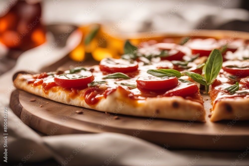'hot pizza slice melting cheese isolated white basil delicious dinner dripping food epicure homemade italian lunch meal melted mozzarella piece pull rustic snack tasty tomatoes traditional'