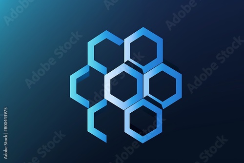 A logo with a geometric pattern of hexagons, signifying structure and efficiency