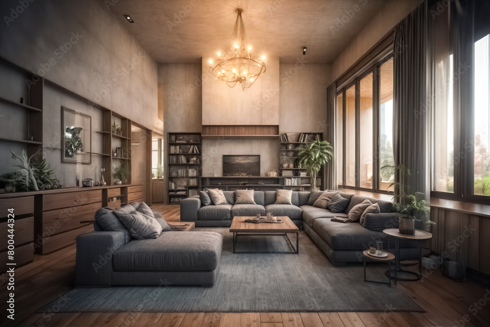 Livingroom Architettonico- Concetto d'Arte per Progetto d'Interni I Livingroom Architettonico- Concetto d'Arte per Progetto d'Interni I