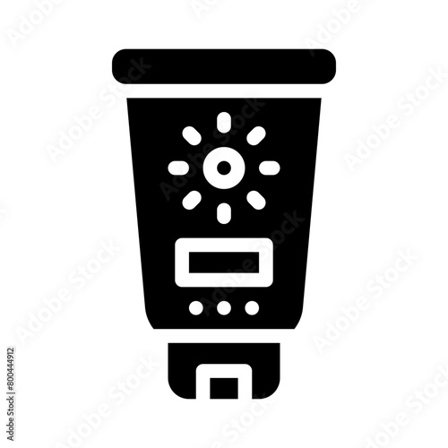sunscreen glyph icon