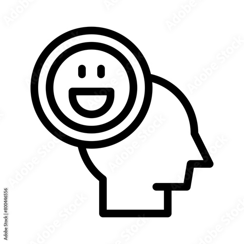 optimism line icon