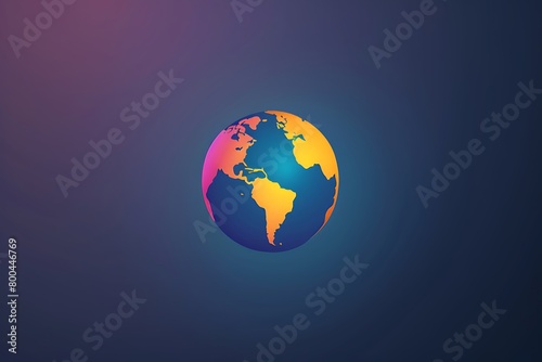 A logo with a stylized globe  conveying global presence and connectivity