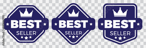 Set of best seller stickers, badges, labels vector illustration. Vintage Bestseller Vector Icons. 11:11