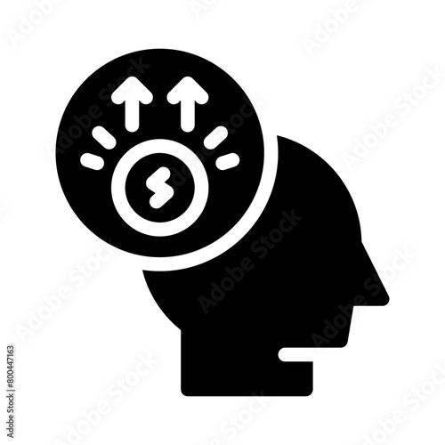 motivation glyph icon