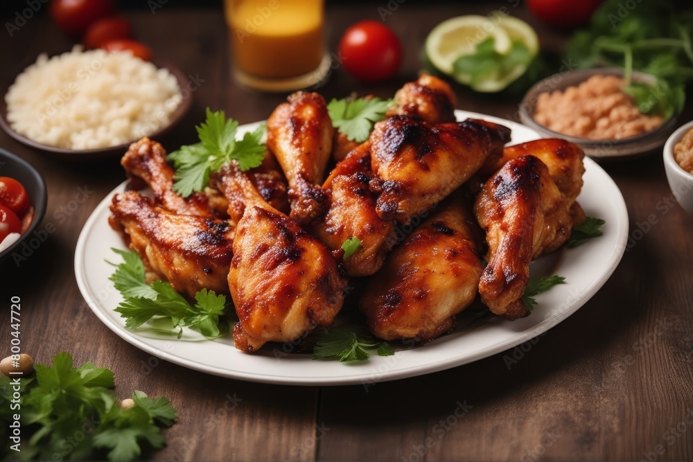 'plate grilled chicken wings wing fried food meat meal sauce unhealthy fast junk lunch tasty crispy background bar-b-q delicious snack dinner cookery dish eatery poultry buffalo closeup hot american' 'plate grilled chicken wings wing fried food meat meal sauce unhealthy fast junk lunch tasty crispy background bar-b-q delicious snack dinner cookery dish eatery poultry buffalo closeup hot american'