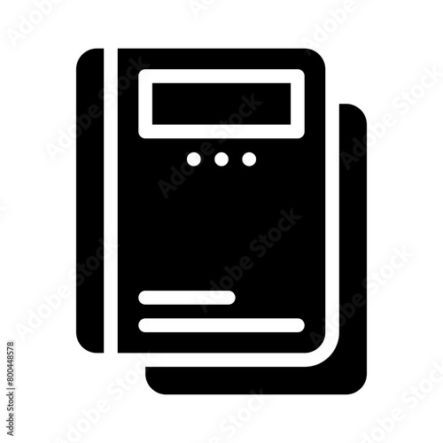 guideline glyph icon