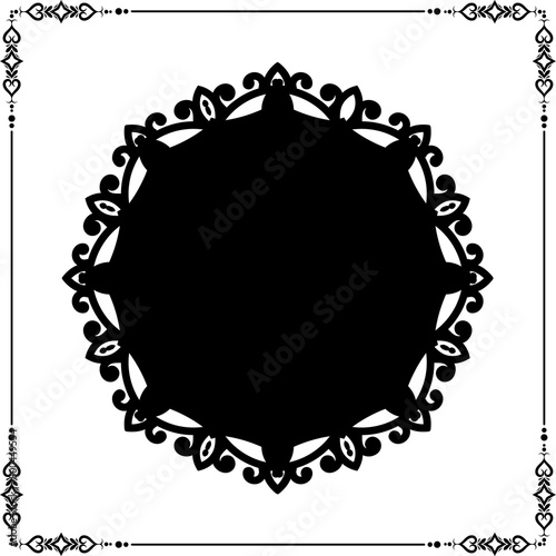 ornate abstract silhouette