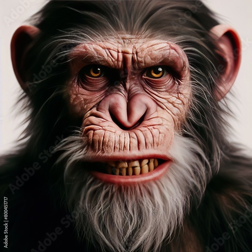 close up of a  monkey
