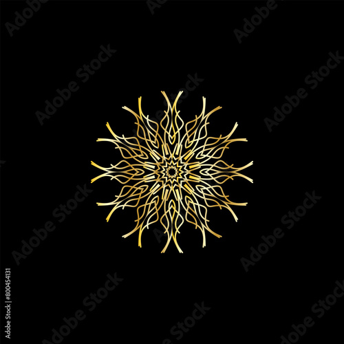 The Gold Mandala Wedding Iinvitation Card