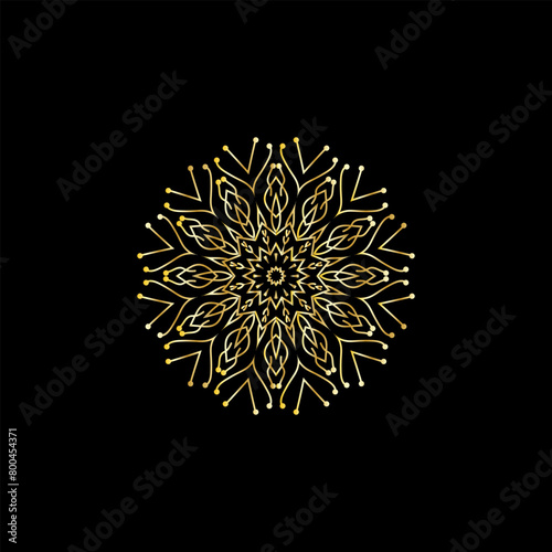 The Gold Mandala Wedding Iinvitation Card