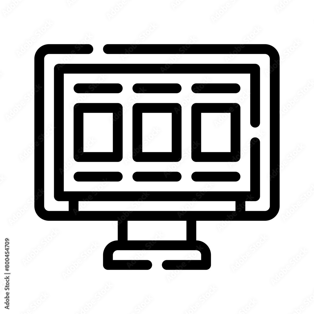 computer line icon