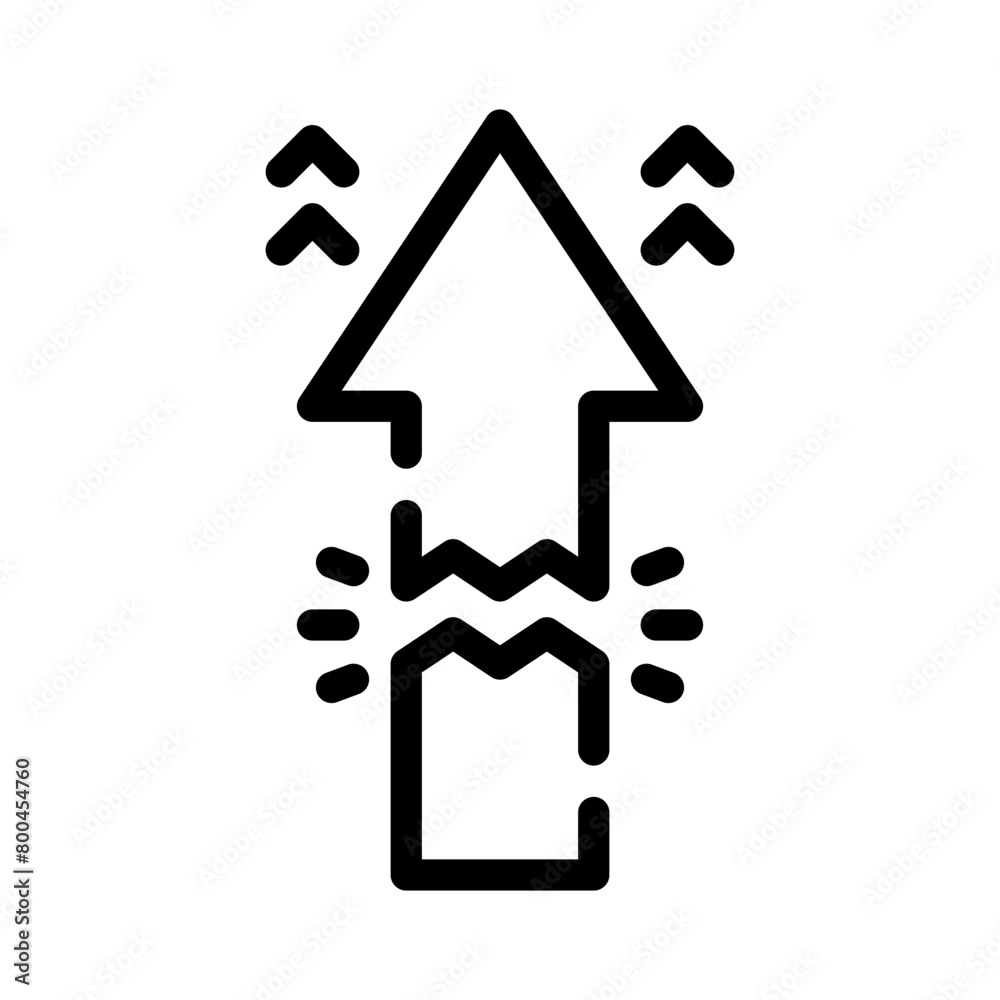 disruption line icon disruption line icon