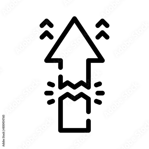 disruption line icon