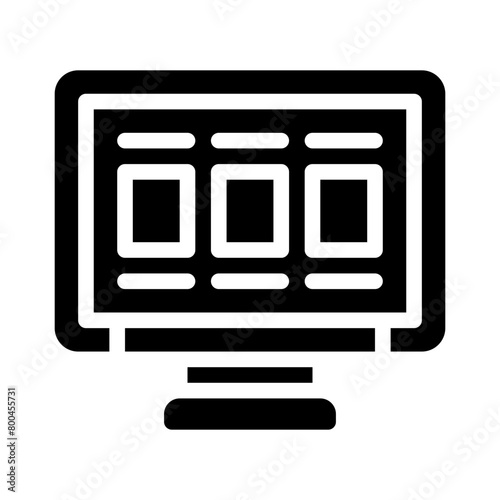 computer glyph icon
