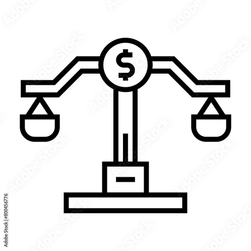 Balance icon. Financial balance icon. Icons about banking and finance