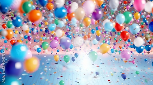 colorful balloons background.