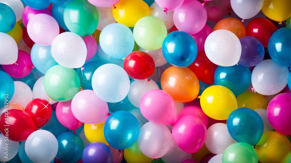 colorful balloons background.