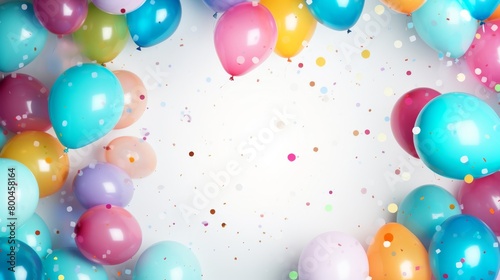 colorful balloons background.
