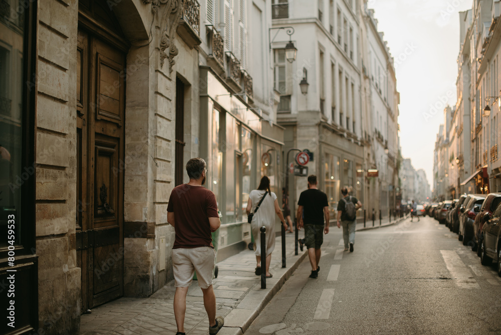 Man on the streets of paris Man on the streets of paris
