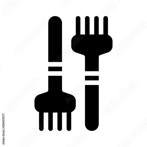 silicone brush glyph icon