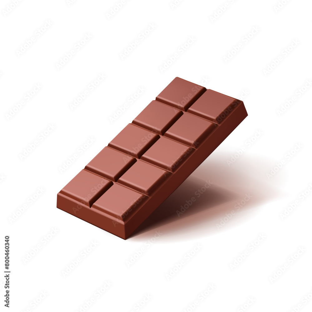 Bar of milk, dark chocolate, 3D. Realistic image of chocolate, delicious chocolates, cocoa beans, natural products. Vector Bar of milk, dark chocolate, 3D. Realistic image of chocolate, delicious chocolates, cocoa beans, natural products. Vector