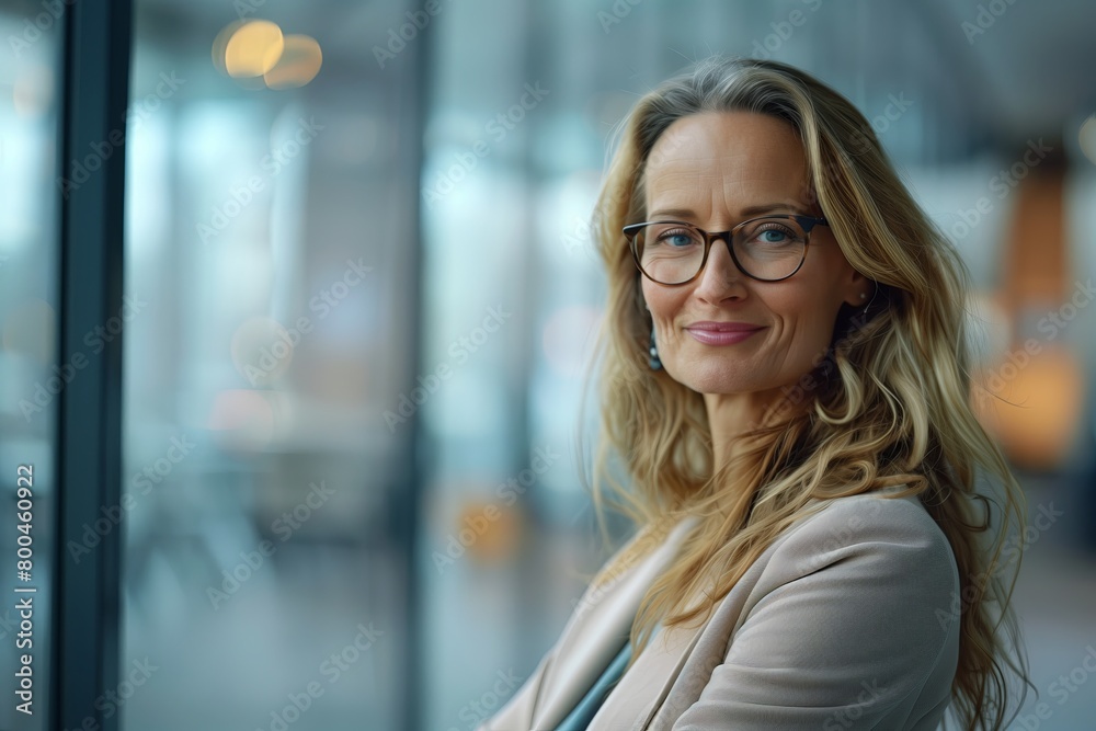 Portrait of a successful businesswoman. Confident, happy professional with cheerful smile, standing Portrait of a successful businesswoman. Confident, happy professional with cheerful smile, standing