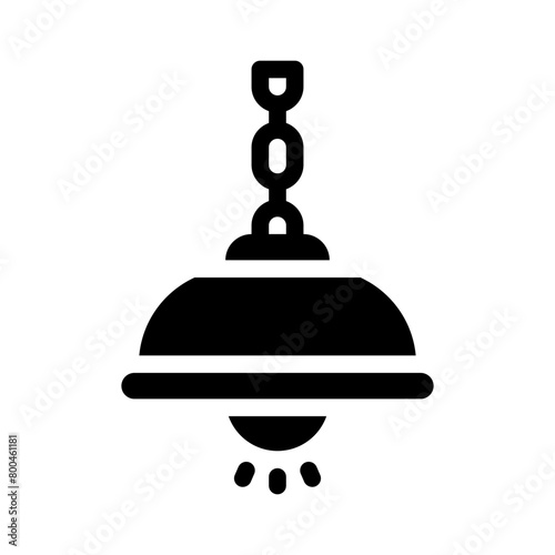 hanging lamp glyph icon