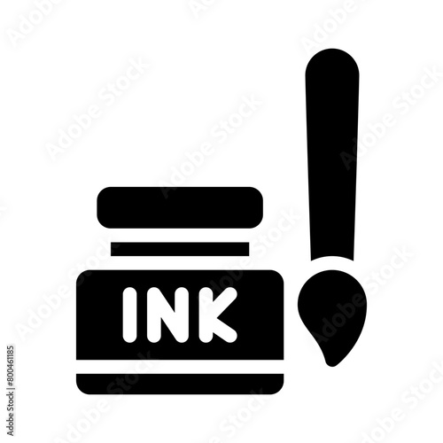 ink bottle glyph icon
