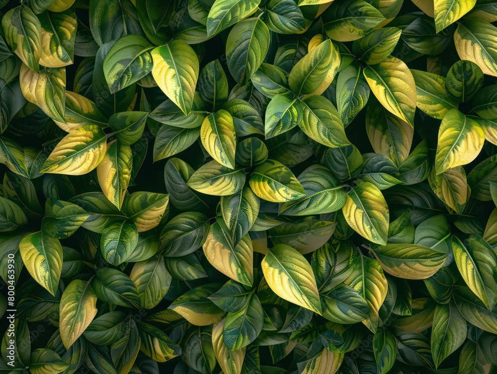plants and leaves background in deep yellow and green colors plants and leaves background in deep yellow and green colors