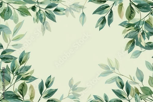 foliage seamless pattern design on a light background 