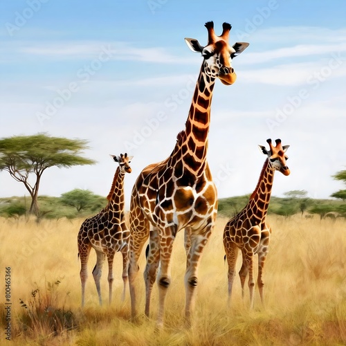  Giraffe. Hintergrund für das Design 1.