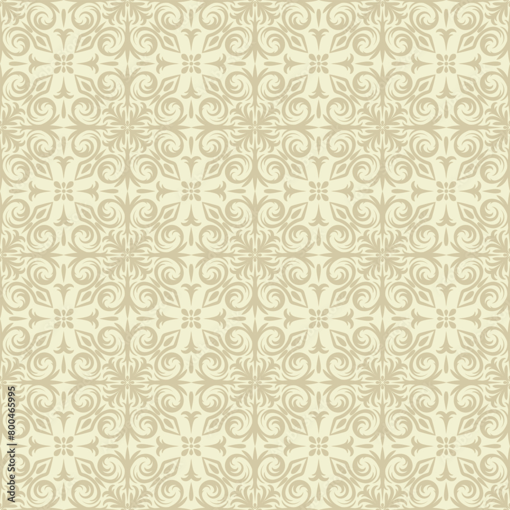 Damask seamless pattern. Vector classical luxury old fashioned ornament, royal victorian texture for wallpapers, textile, wrapping.