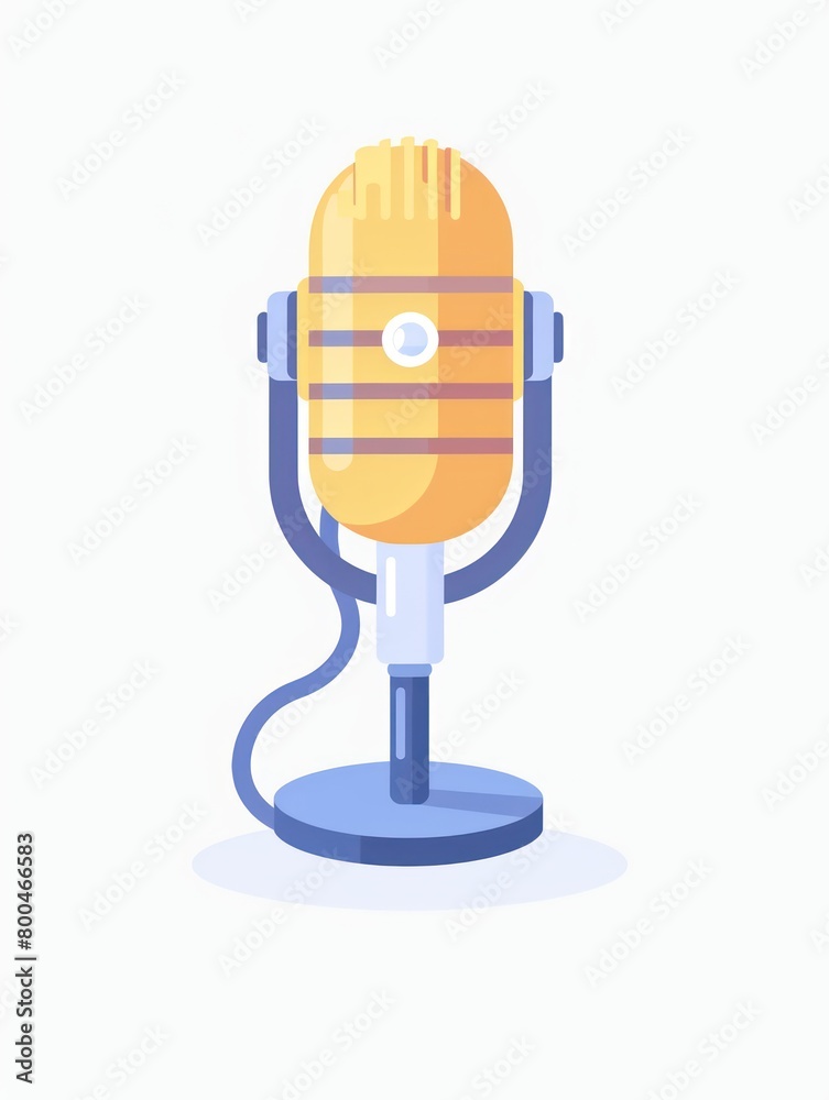 podcast microphone icon design isolated on a flat background podcast microphone icon design isolated on a flat background
