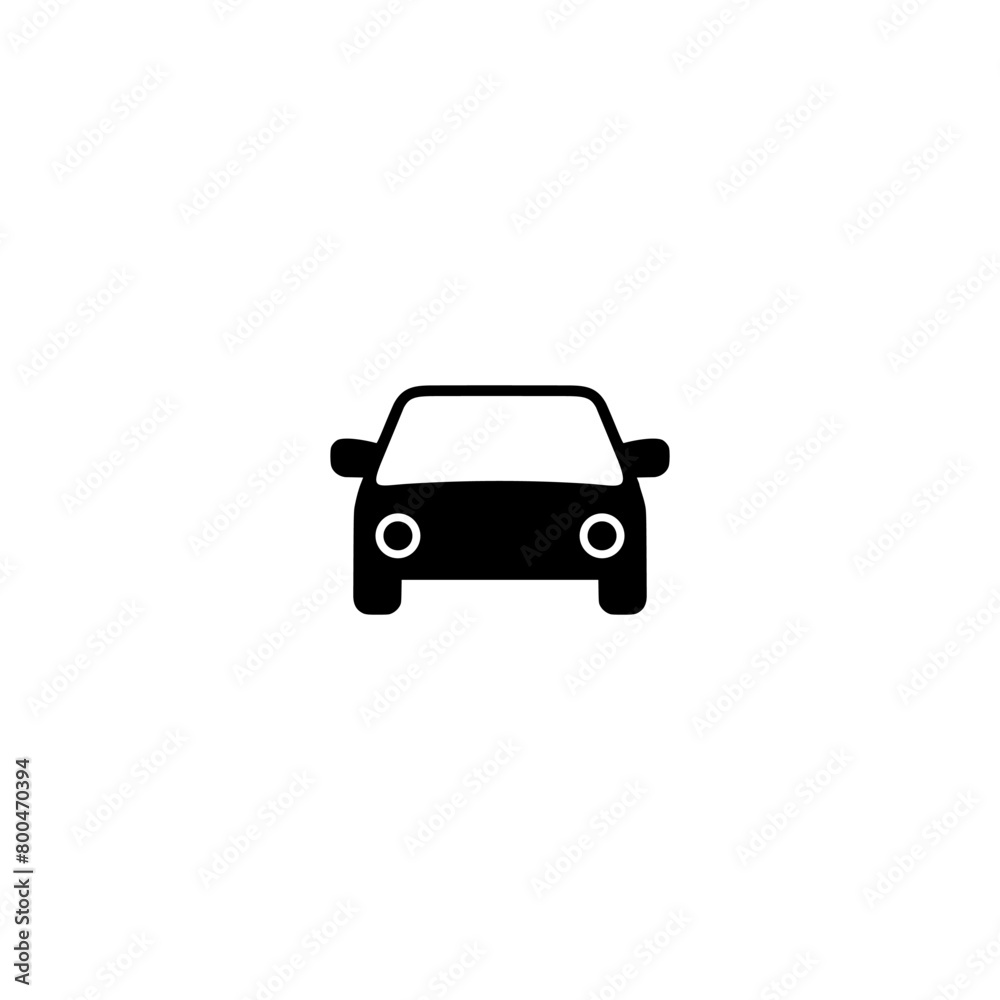 Car front icon isolated on white background Car front icon isolated on white background